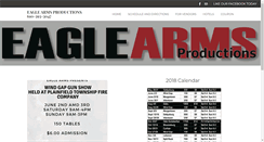 Desktop Screenshot of eaglearmsgunshows.com