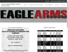 Tablet Screenshot of eaglearmsgunshows.com